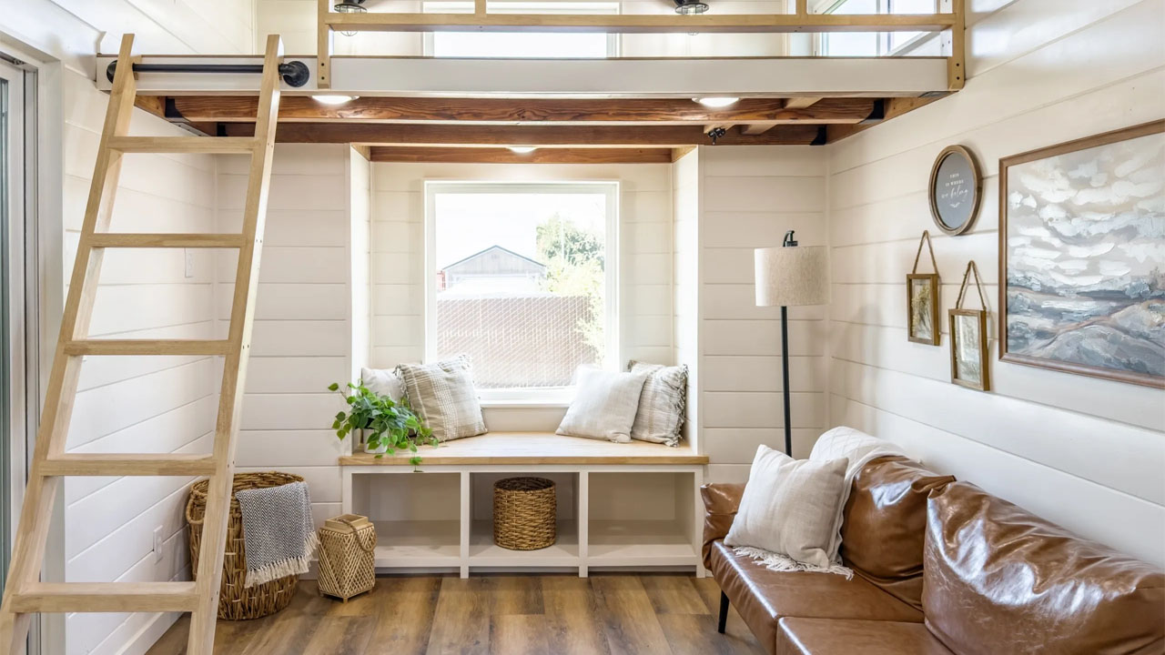 Cedar Ridge XL Tiny House - living area 2
