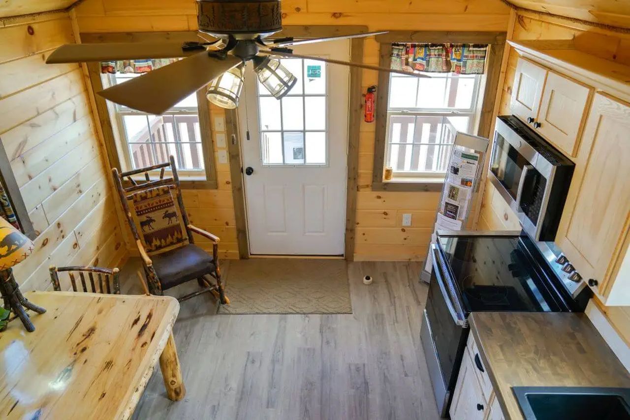 Country Cabin tiny house interior