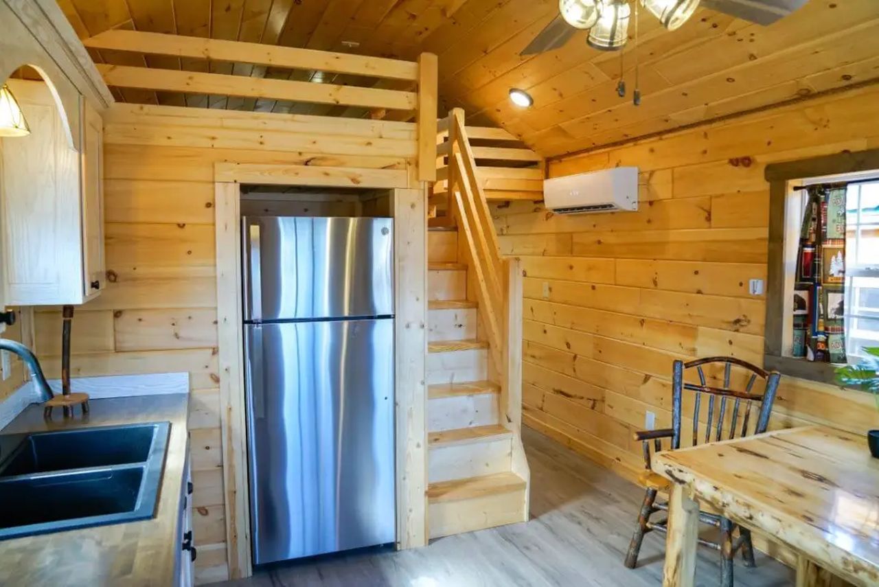 Country Cabin tiny house interior