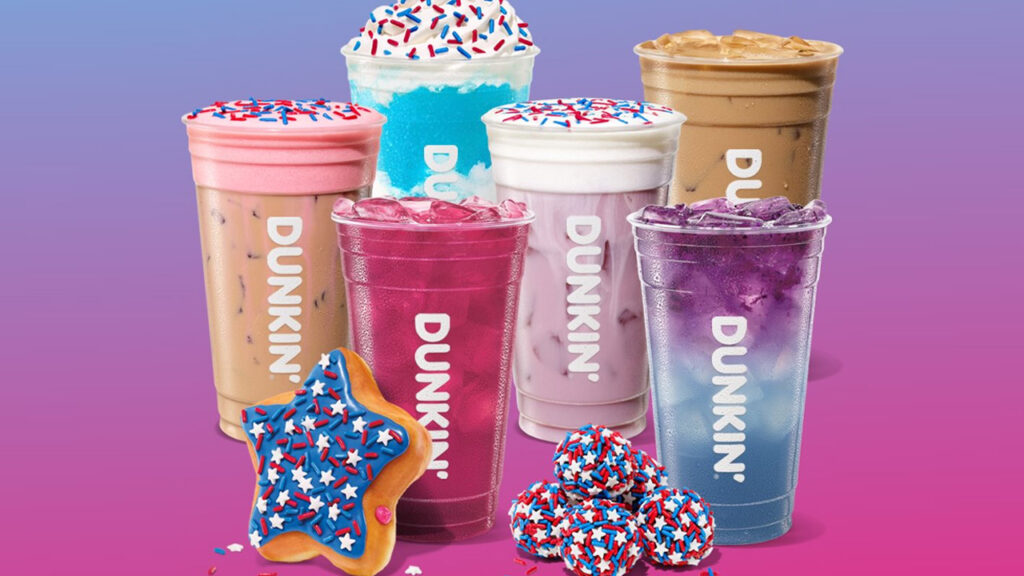 Dunkin’ Red, White, and Brew Patriotic Menu Celebrates 4th of July With Limited-Edition Eagle Cup Dunkin' 4th of July Menu Includes Refreshers, Pastries, and Limited-Edition Eagle Cup