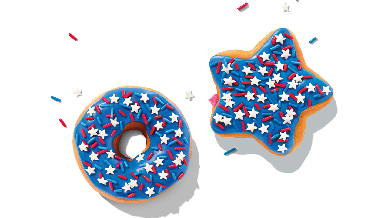 Dunkin' 4th of July Menu Patriotic Twist of Pastries