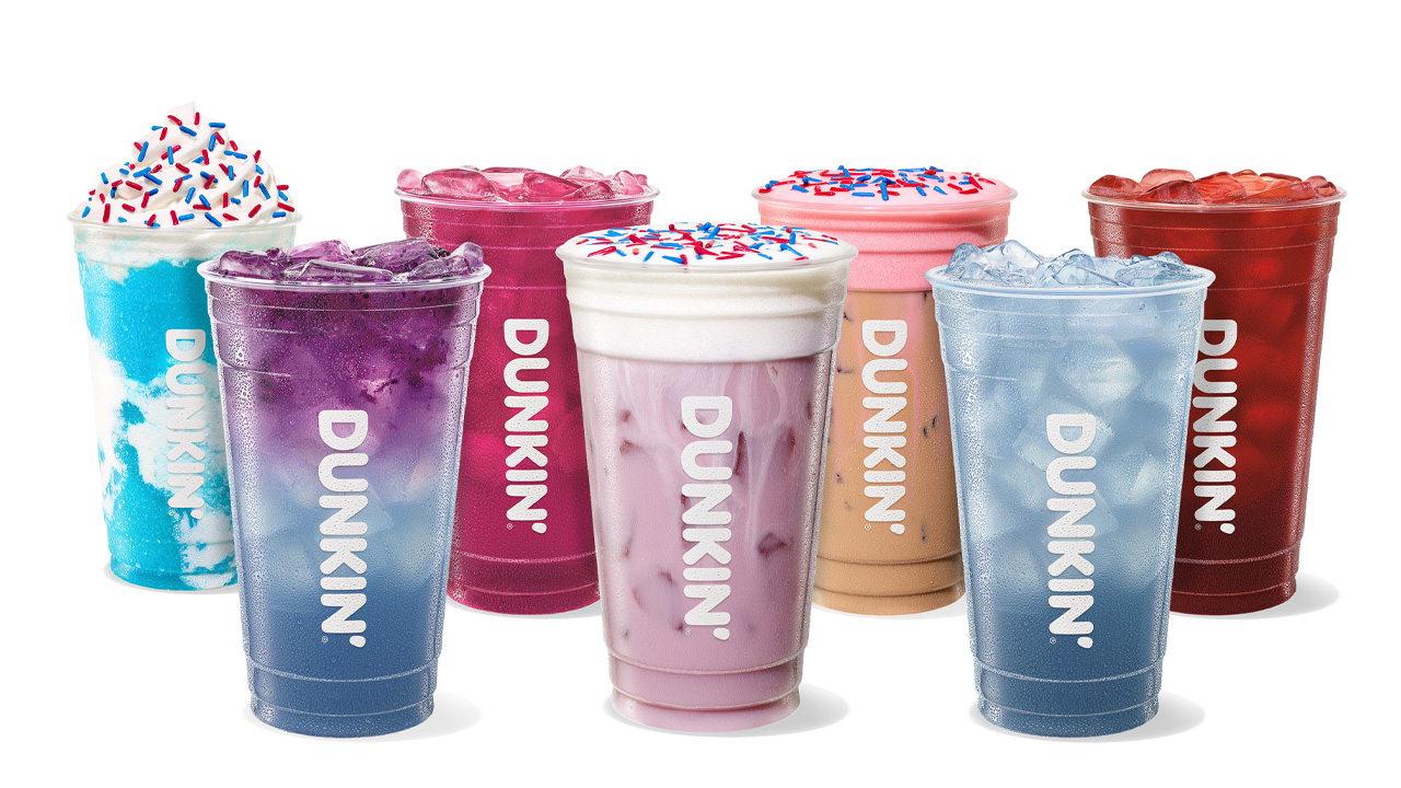 Dunkin' 4th of July Menu has Lineup of Refreshers