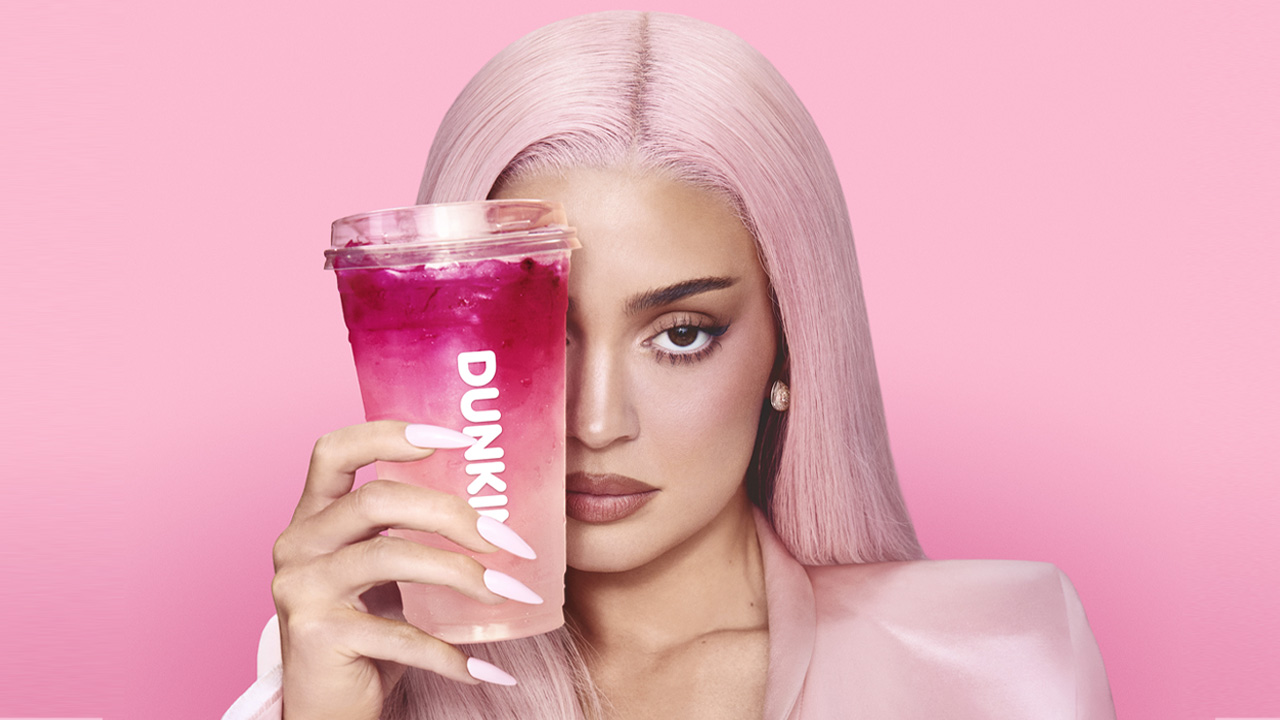 Dunkin’ x Kylie Jenner The King Kylie Drinks in Bright Pink