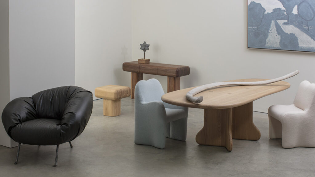 Faye Toogood Designs Furniture Inspired by Bones and Unearthed Fossils Faye Toogood's new furniture- bone, roll, and slump