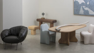 Faye Toogood Designs Furniture Inspired by Bones and Unearthed Fossils Faye Toogood's new furniture- bone, roll, and slump