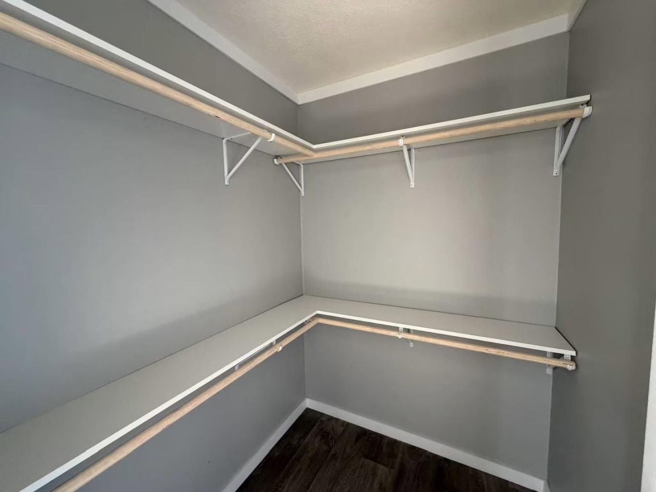 Fiesta tiny house walk-in closet