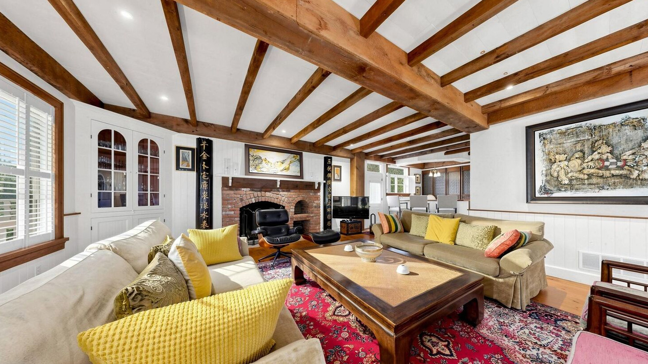 Gilmore Girls House in Ontario for sale wood beams