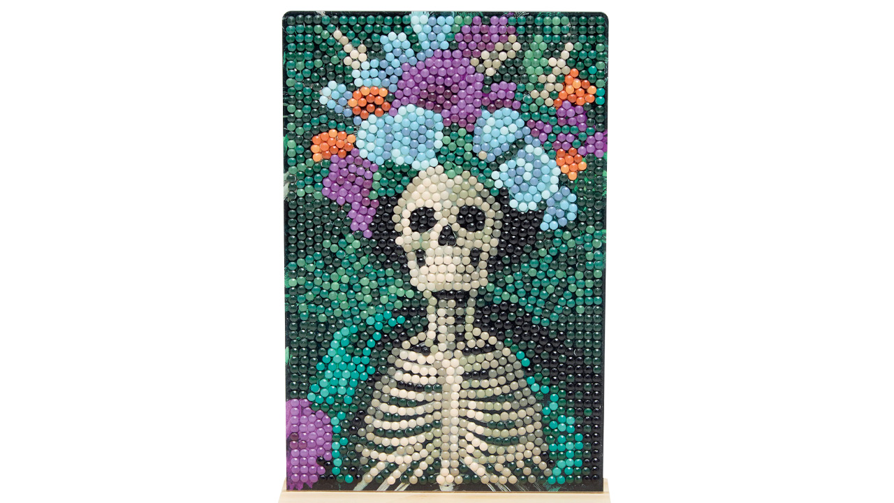Floral Skeleton Acrylic Surface Diamond Art Kit