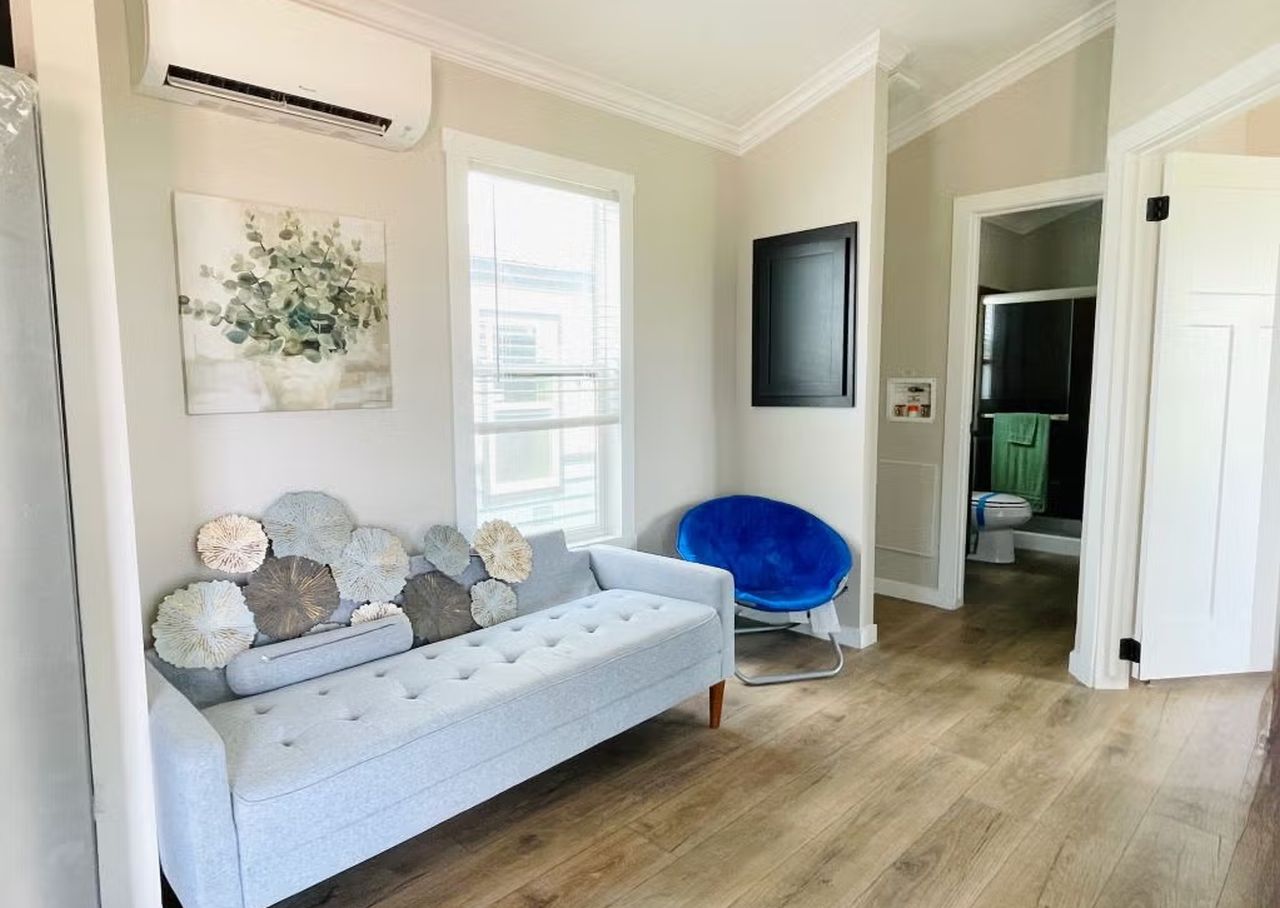 Hill Country tiny house living room