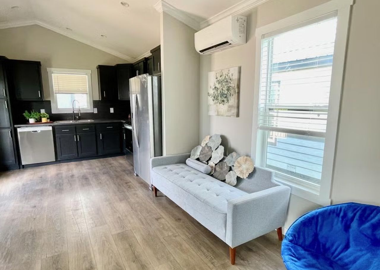 Hill Country tiny house living room