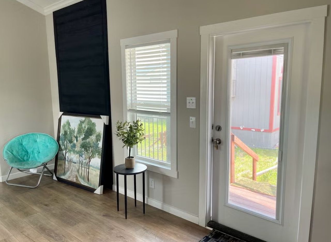 Hill Country Tiny House Entrance