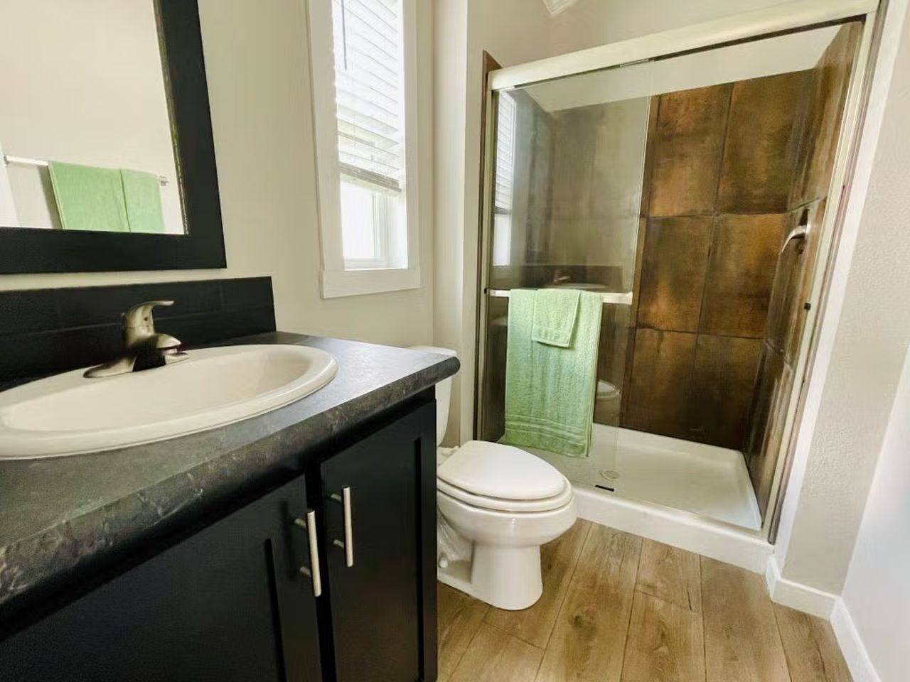 Hill Country tiny house toilet and bathroom
