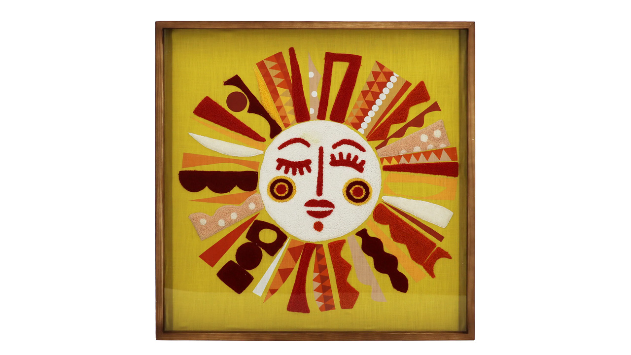 Retro Sun Wood Wall Art