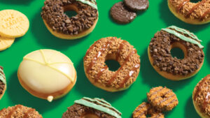 Krispy Kreme Launches Limited-Edition Girl Scout Cookie-Inspired Doughnuts in Three Fan-Favorite Flavors Krispy Kreme x Girl Scout Cookie Inspired Doughnuts in three brand new flavors