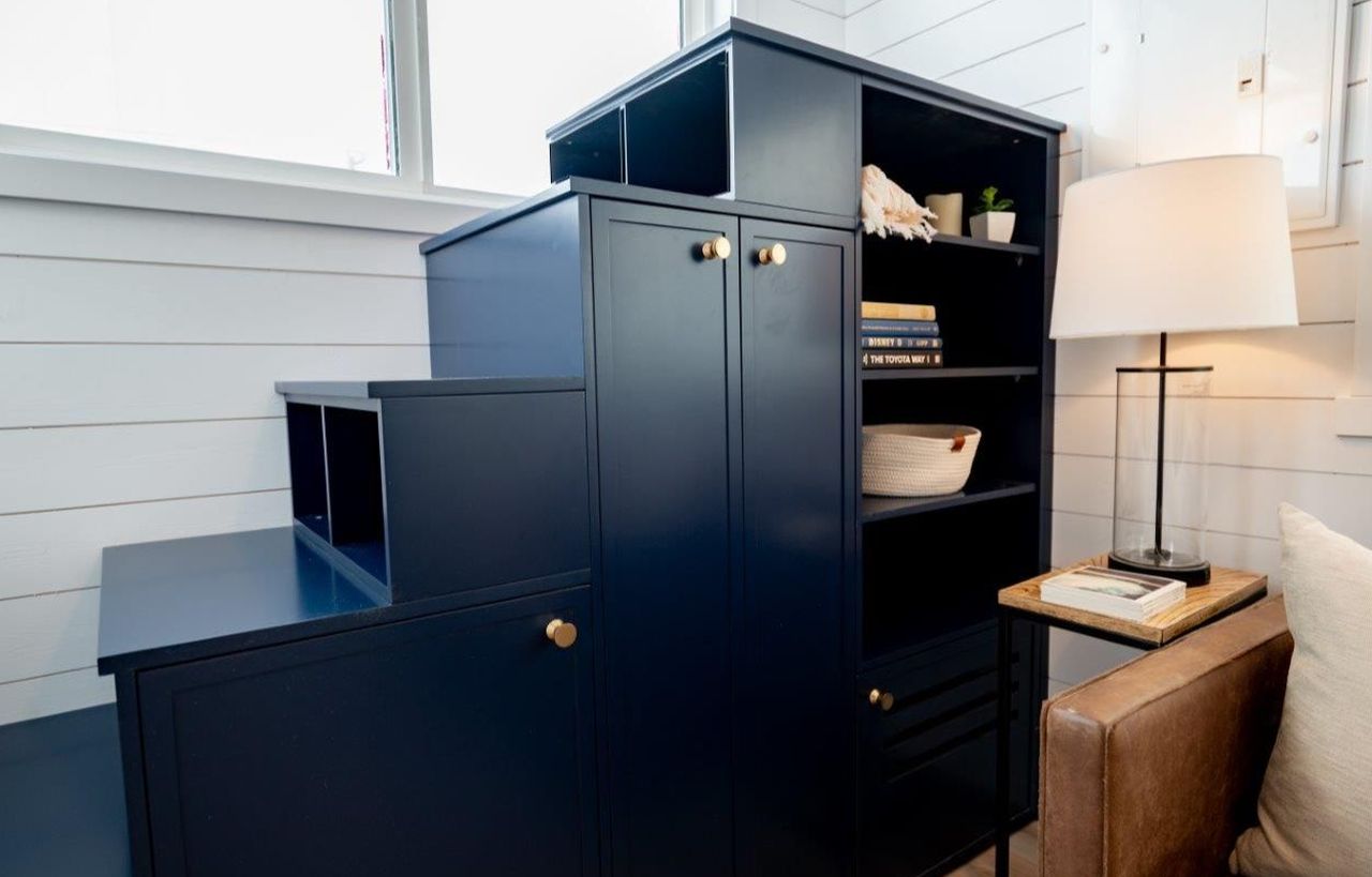Laural tiny house storage
