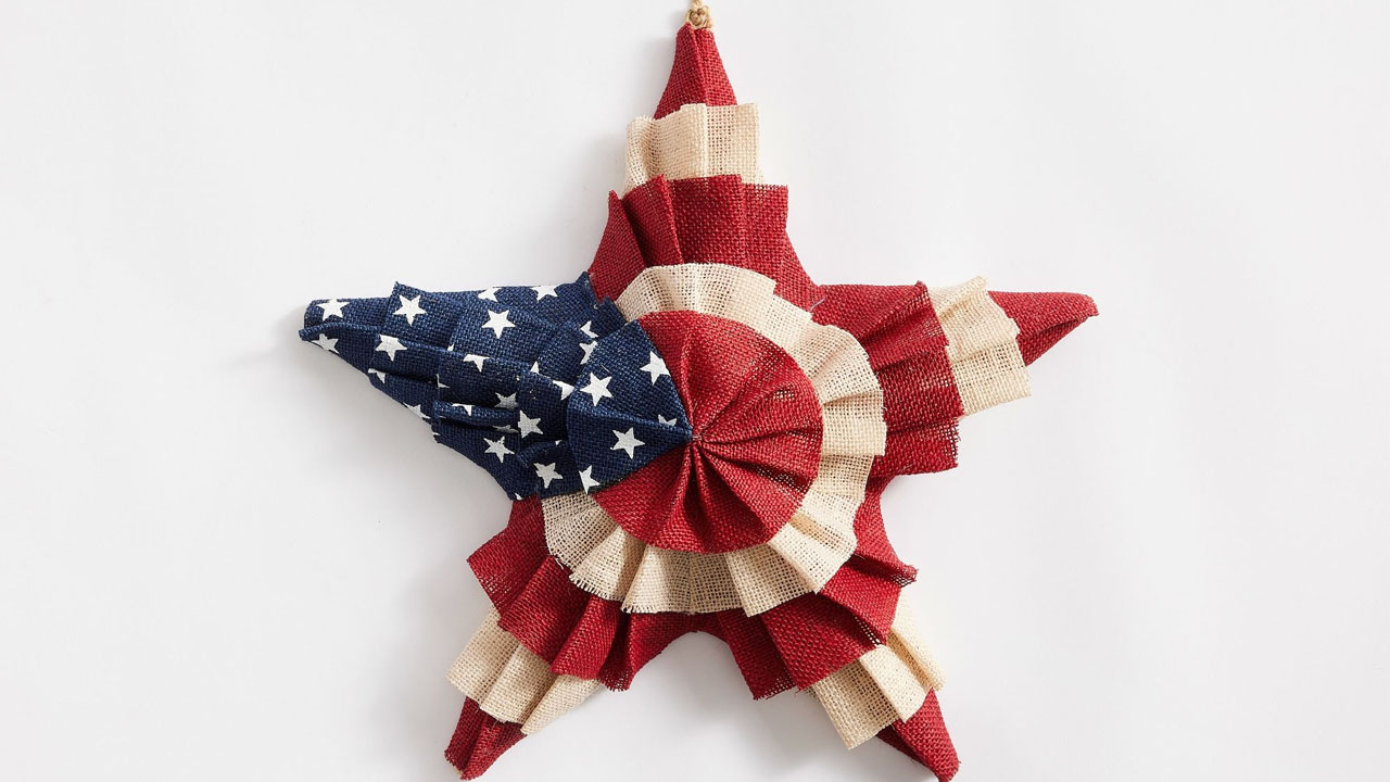 Liberty Outdoor Burlap Star