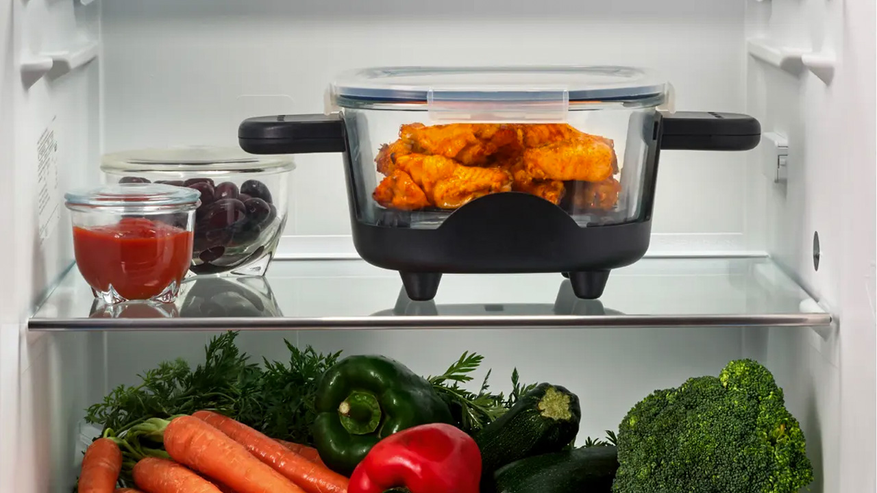 Lidl Silvercrest Glass Air Fryer with two containers