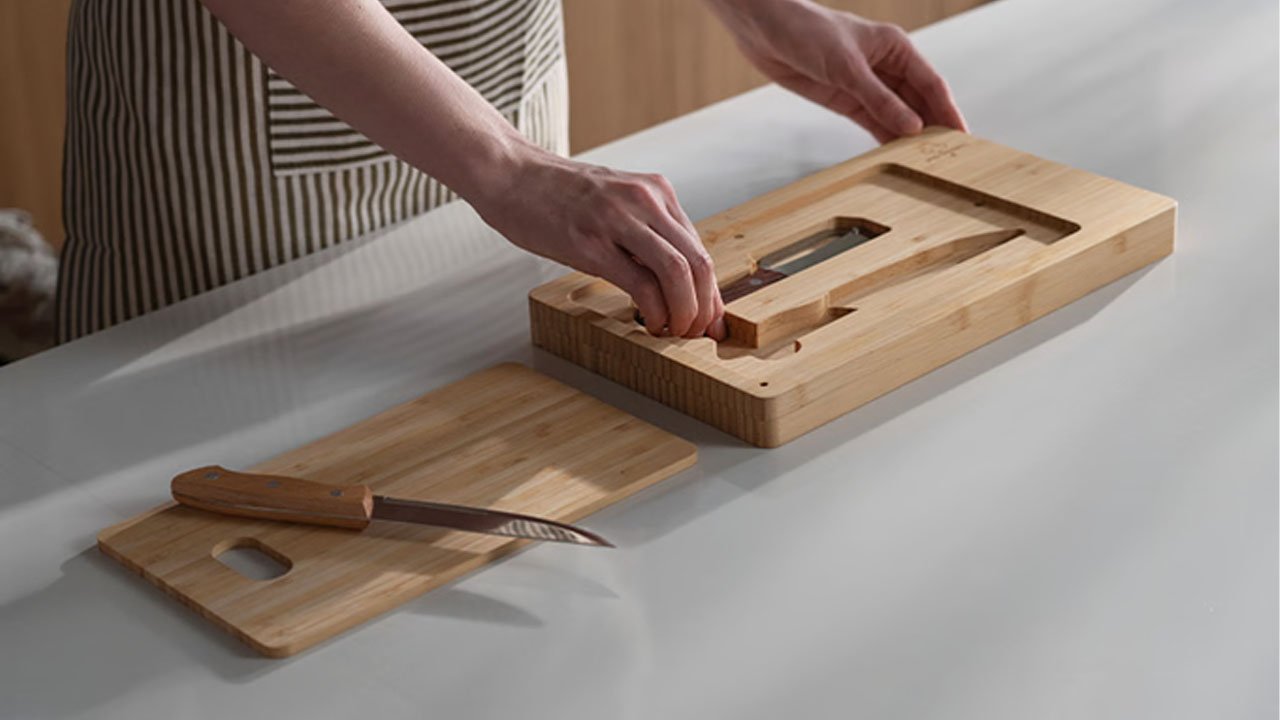 Liuleng Chef Eco Bamboo Cutting Board-Modular design
