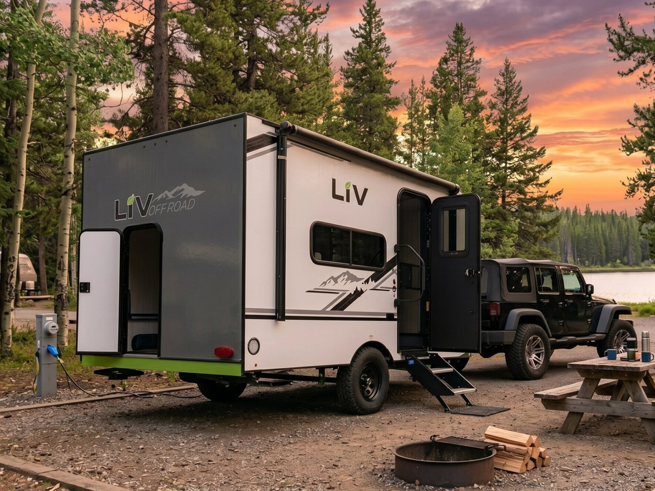 Liv RV E-Leaf Offroad thermoplastic travel trailer