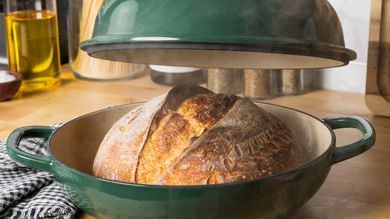 Lodge Enamaled Bread Ovens in stylish colors