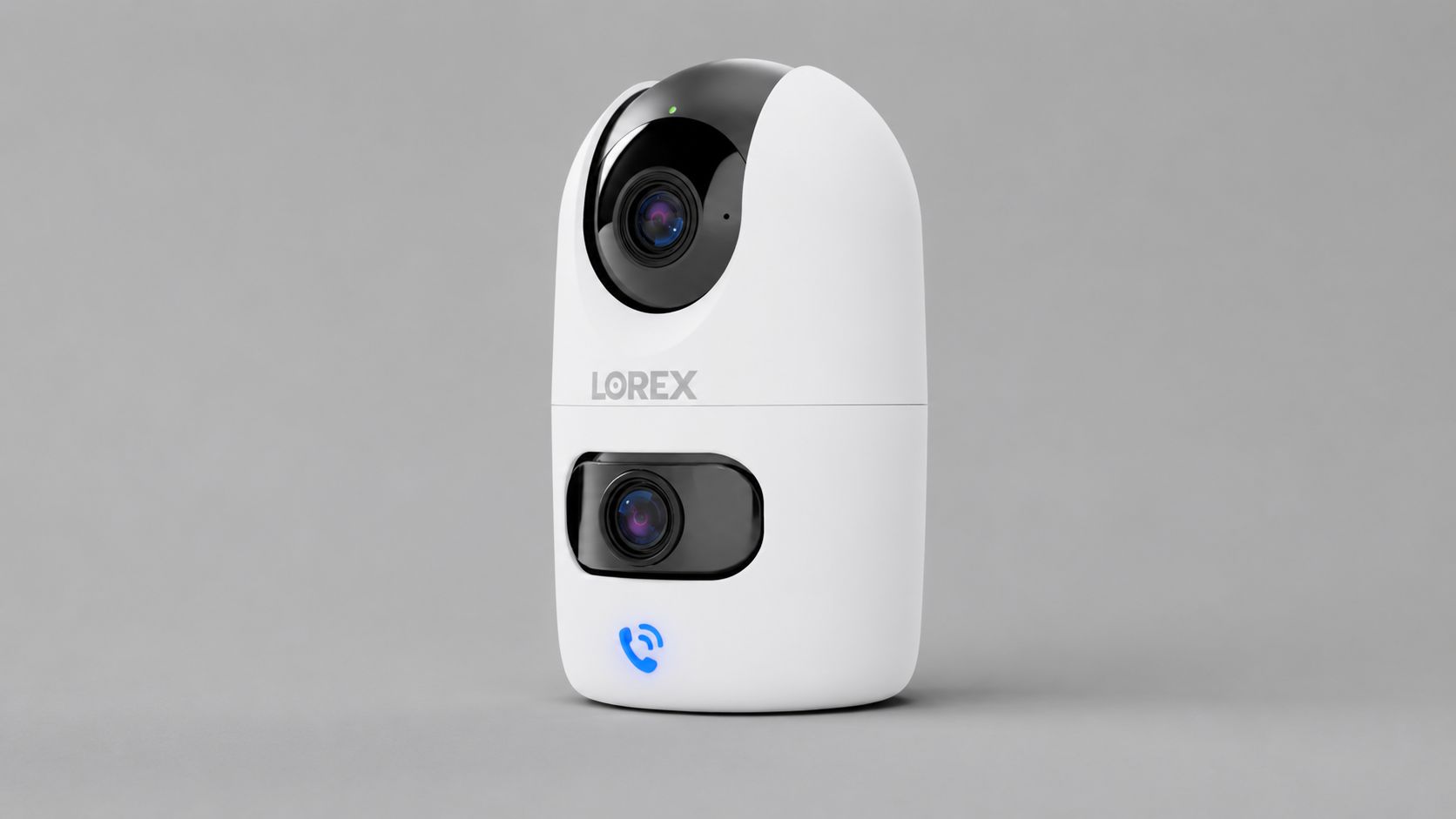 Lorex Connect 2K Dual Lens Indoor Pan Tilt Wi Fi Camera IC501