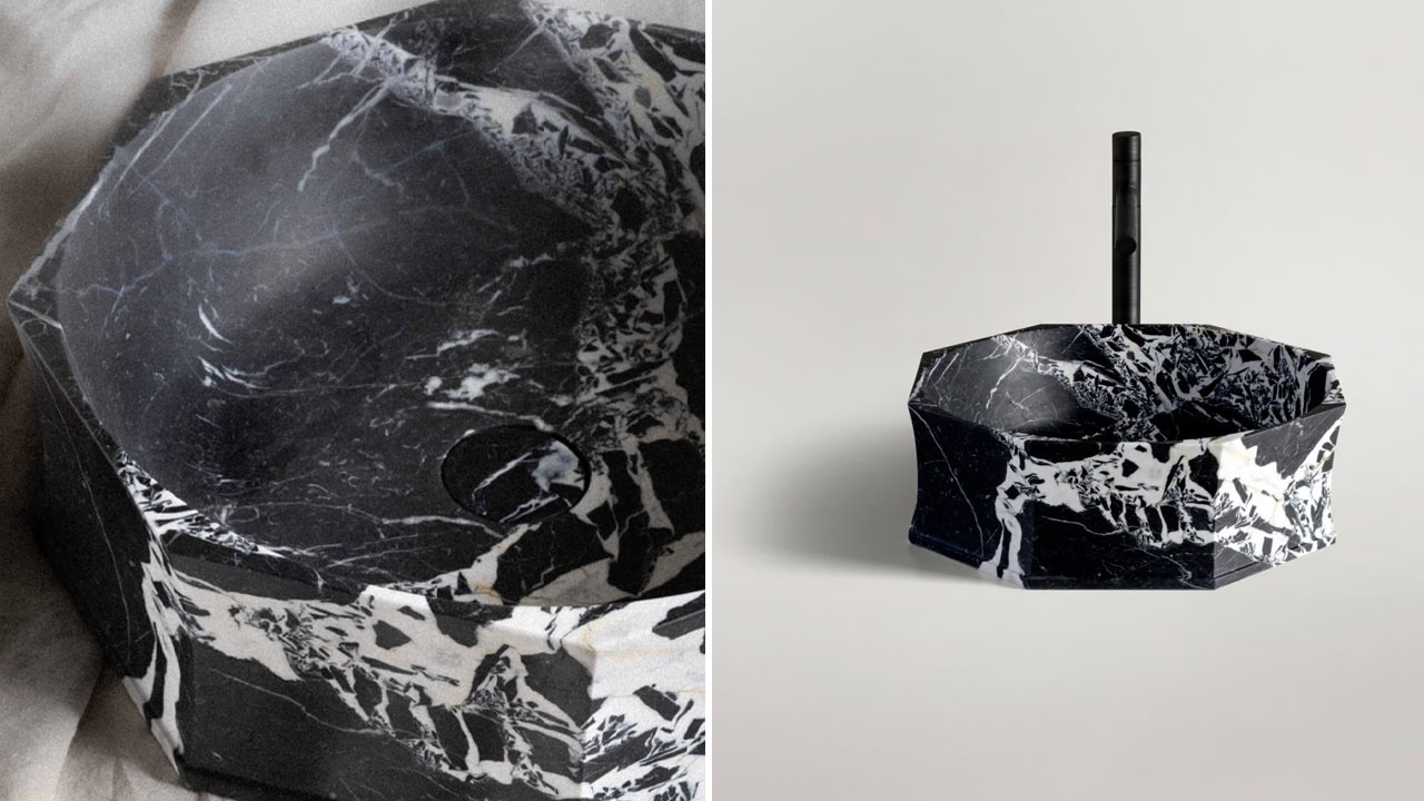 Luca Nichetto Designs Unique Washbasins for Kreoo Featuring Octagonal Motif