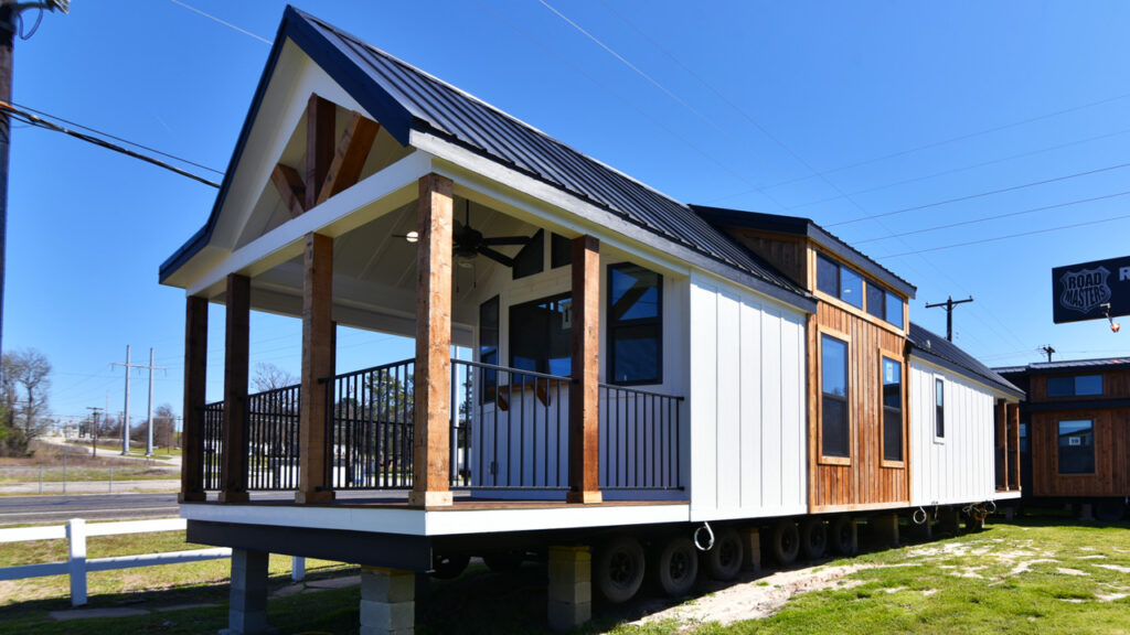 Triple-Porch Magnolia Tiny House Exudes Traditional American Cottagecore Charm, Sleeps Four in 399 Square Feet triple porch Magnolia Tiny House