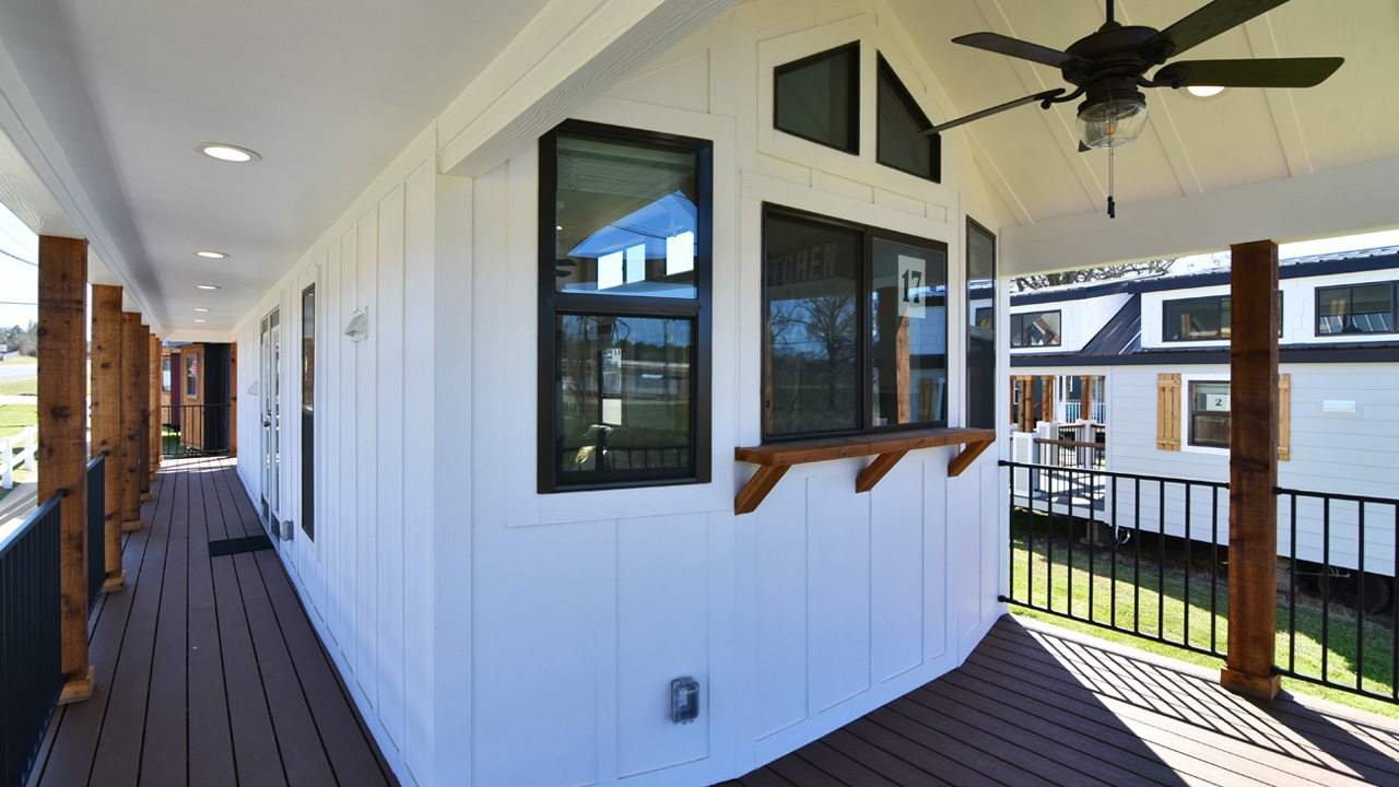 Magnolia Tiny House - front porch