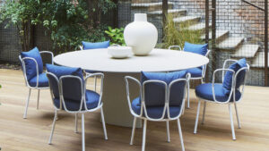 Monica Armani’s New Outdoor Furniture Collection is Shaped After Blooming Flowers Margherì Outdoor Furniture Collection