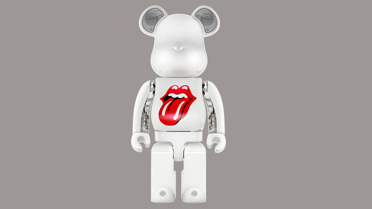 Rolling Stones x BE@RBRICK Speaker has Band's Tongue and Lips logo