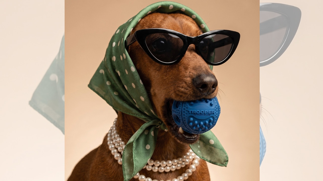 Trooper is a dog ball That Dogs Can't Destroy
