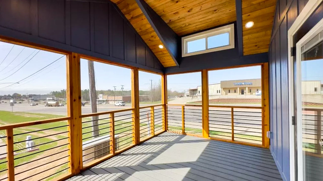 Mockingbird Tiny house screened porch