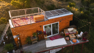 Moroccan Tiny House with Rooftop, Deck, and Solar Panels