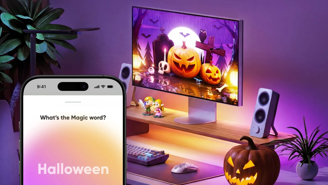 Nanoleaf Smart LED Monitor Stand With Built-in Screen-Mirroring RGB Lights