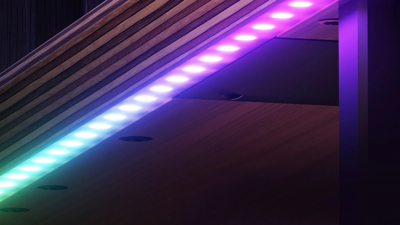 Nanoleaf Smart LED Monitor Stand With Built-in Screen-Mirroring RGB Lights