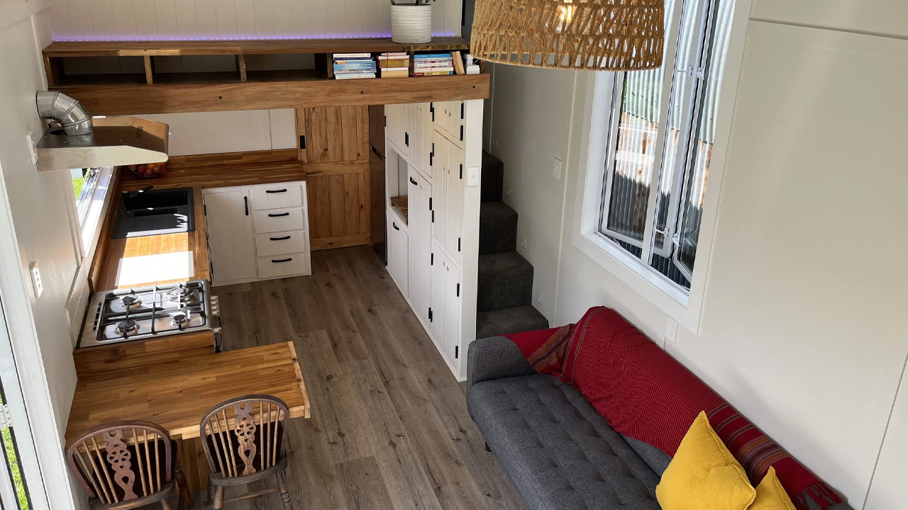 Old Man Pine Tiny House_kitchen with high-end appliances