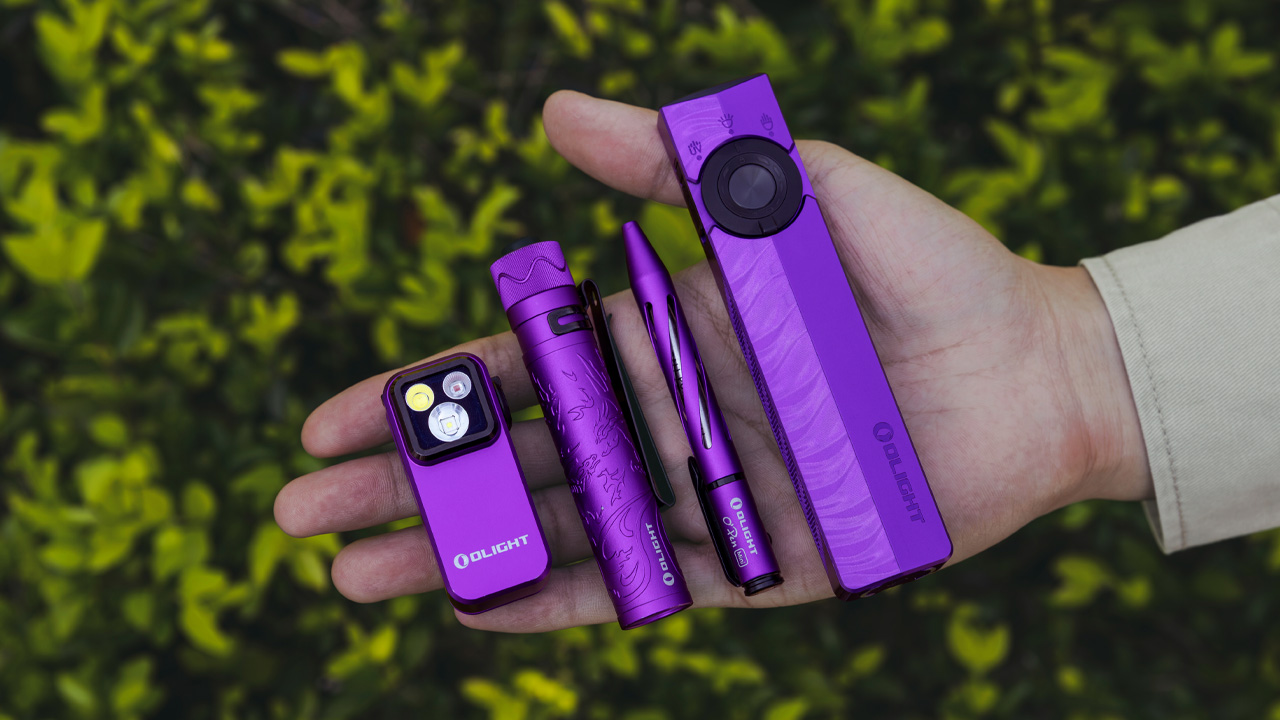 Olight ArkPro EDC Flashlight in Nebula Violet