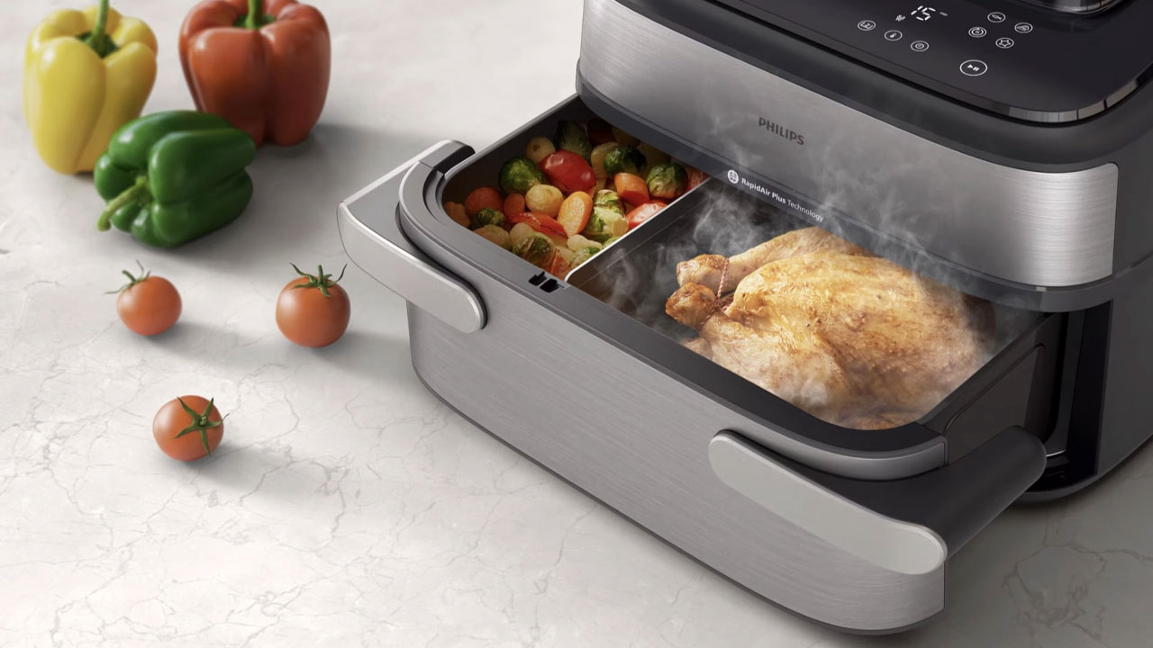 Philips 5000 Series Megabasket Air Fryer With 10-Liter Flexible Basket