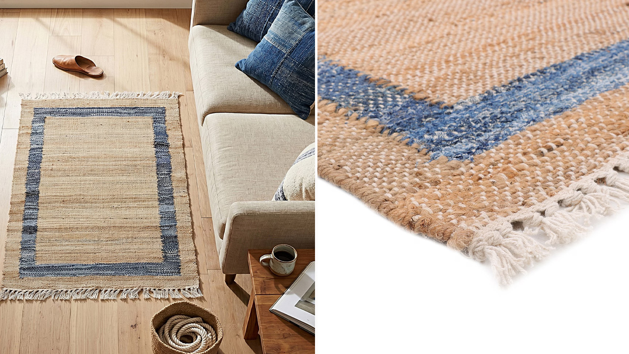The Pioneer Woman Living Room Collection_Denim Jute Accent Rug