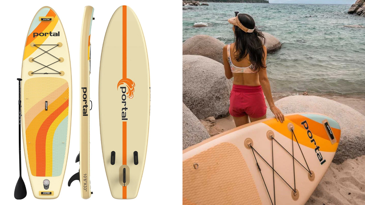 Lightweight inflatable paddle board
