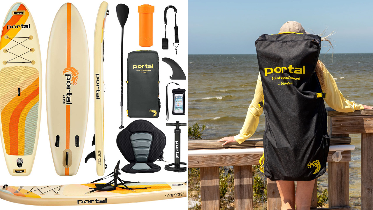 Lightweight inflatable paddle board