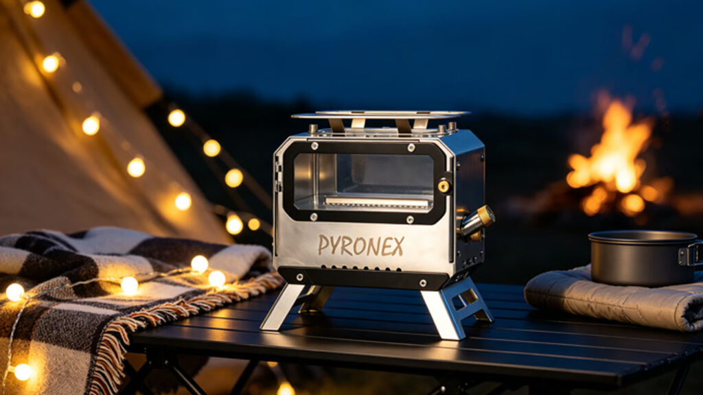 Pyronex Tent Stove Packs Cooking, Heating, and Ambient Glow in One Compact Unit Pyronex is Ultimate Tent Stove That Combines Cooking, Heating, and Ambient Glow Into one Compact Unit