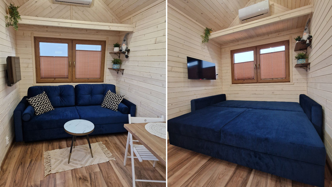 Rosa Tiny House-convertible sofa bed