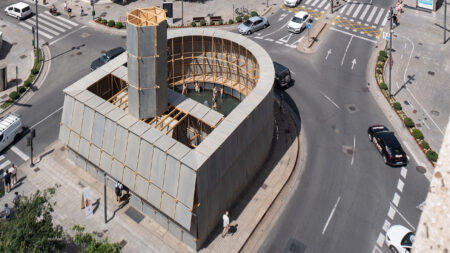 This Installation Transforms Inaccessible Roundabout Fountain Into Public Bath to Offer Relief From Heatwave Round About Baths Designed by Leopold Banchini for Concéntrico 2025 Gets Selected for 2026 European Prize for Urban Public Space-2