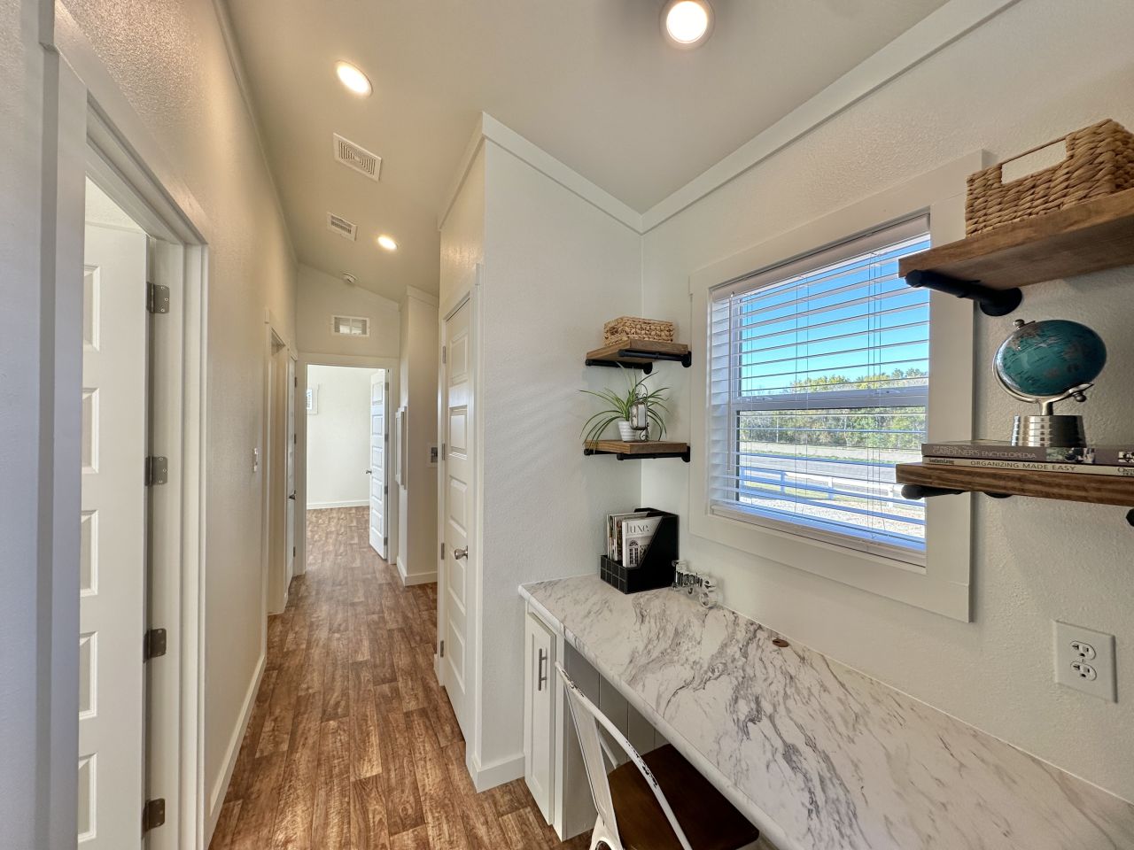 Sarasota tiny house Park Model workstation