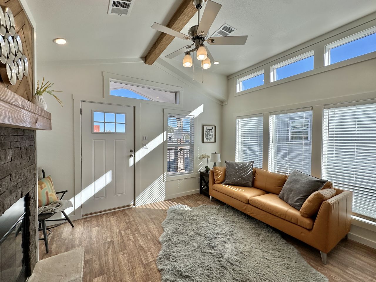 Sarasota tiny house Park Model living room