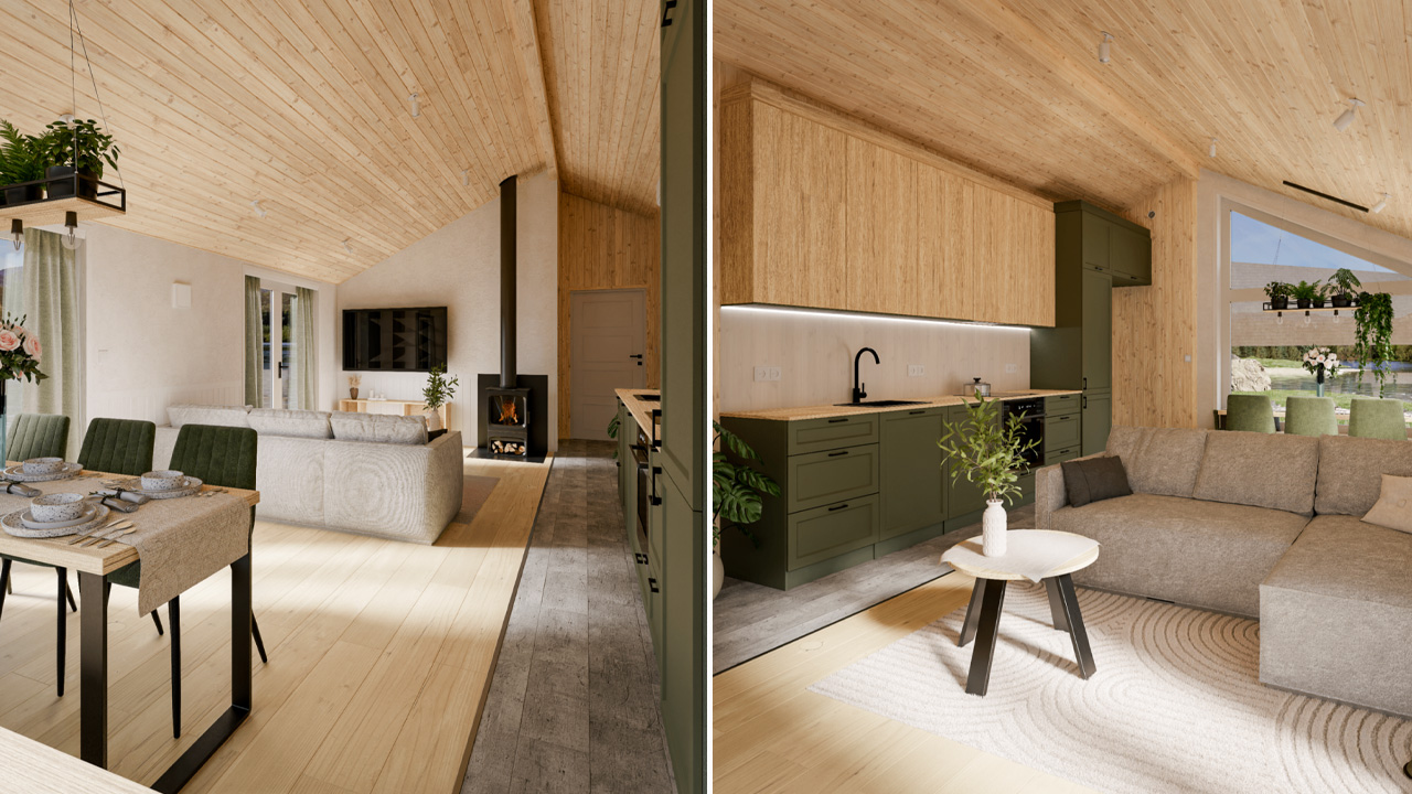 Evergreen XL Tiny House_Living Room