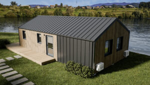 Extra-Wide Evergreen XL Tiny House Gives up Mobility to put Down Roots Single-level evergreen xl tiny house is spacious and larger