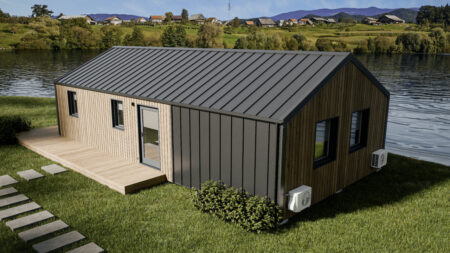 Extra-Wide Evergreen XL Tiny House Gives up Mobility to put Down Roots Single-level evergreen xl tiny house is spacious and larger