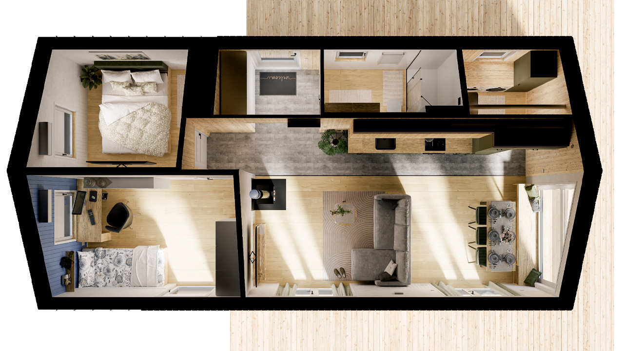 Evergreen XL Tiny House_Layout